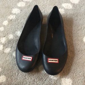 Hunter black Flats size 9